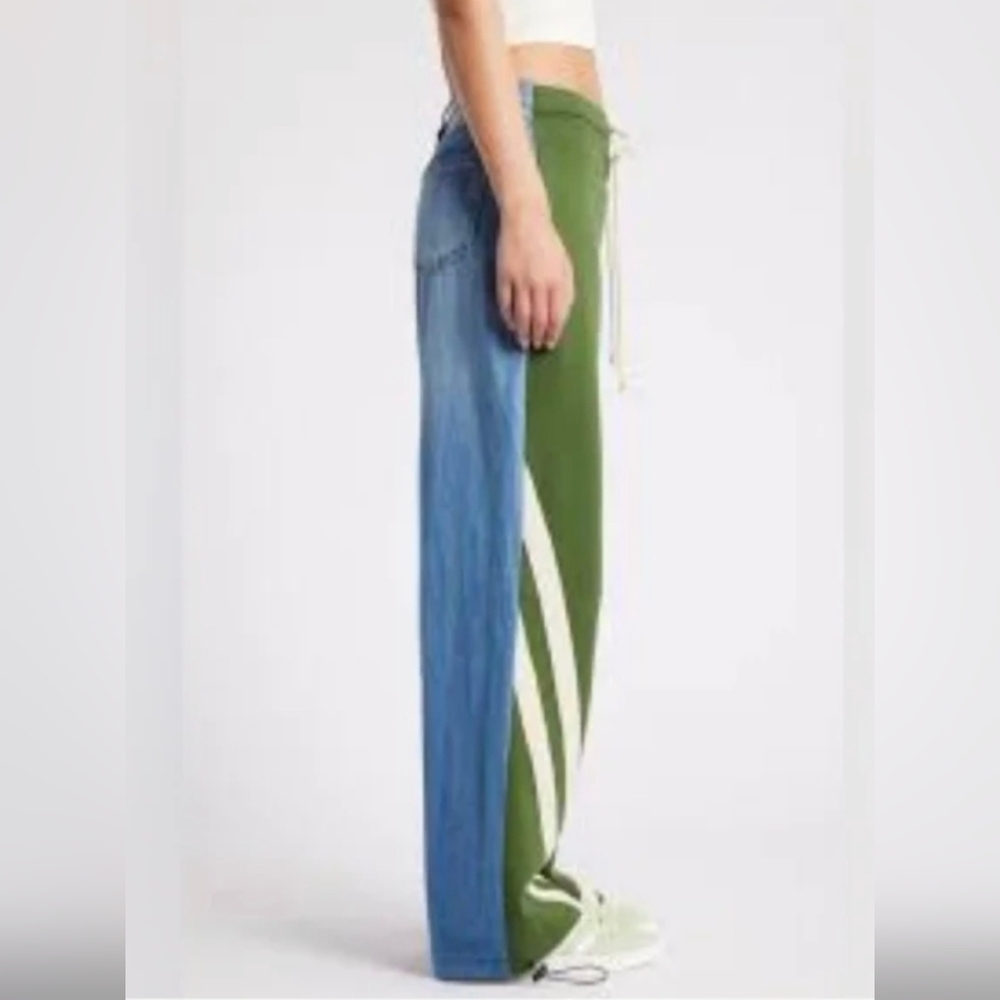 Stylish Blue and Green Women's Jeans. AUSTIN LANDING SIZE 5 - Picture 2 of 3